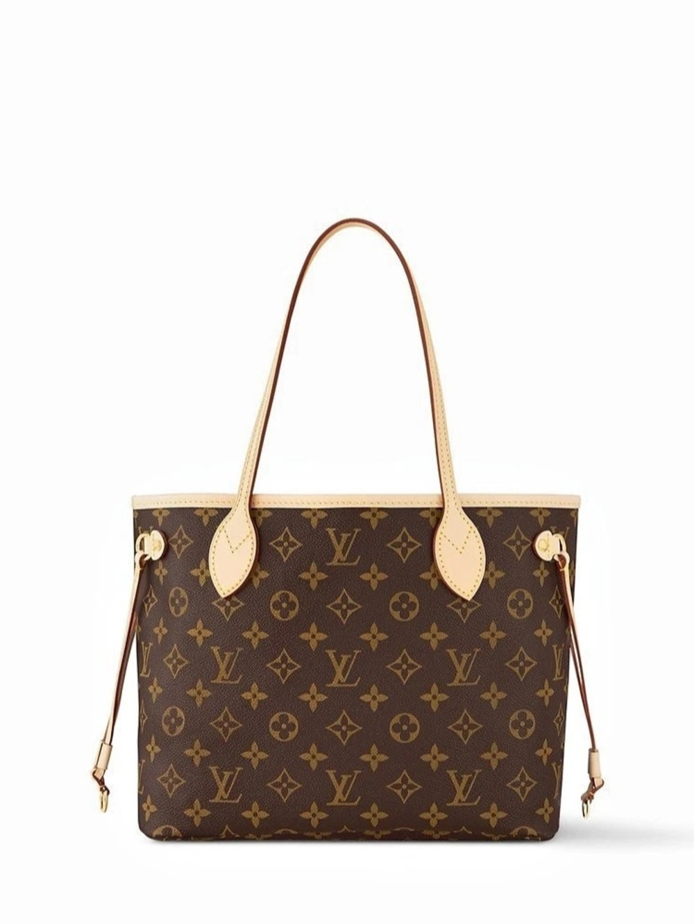 Louis Vuitton Neverfull MM Monogram Tote in Brown & Gold